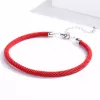 Bratara din argint cu snur Red Rope picture - 4