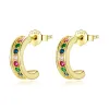 Cercei din argint Golden Multi Colors picture - 1