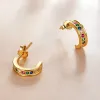 Cercei din argint Golden Multi Colors picture - 3