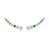 Cercei din argint Rainbow Bubble Studs picture - 1