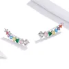 Cercei din argint Rainbow Bubble Studs picture - 4