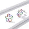 Cercei din argint Rainbow Little Flowers picture - 3