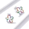 Cercei din argint Rainbow Little Flowers picture - 4