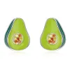 Cercei din argint Sparkling Avocado