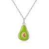 Colier din argint Sparkling Avocado