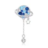 Talisman din argint Blue Crystal Planet picture - 1