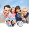 Talisman din argint Custom Photo Trio Family picture - 3