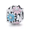 Talisman din argint Flowers and Butterflies Charm picture - 1