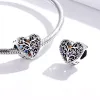 Talisman din argint Pattern Colored Heart picture - 4