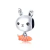 Talisman din argint Rabbit and Carrot picture - 1
