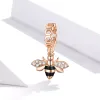 Talisman din argint Rose Gold Bee picture - 2