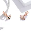 Talisman din argint Rose Gold Bee picture - 4