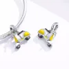 Talisman din argint Yellow Motor Scooter picture - 4