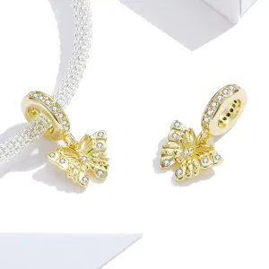 Talisman din argint Golden Glamour Butterfly