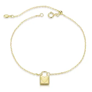 Bratara din argint Golden Lock