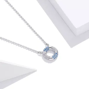 Colier din argint Crystal Circle