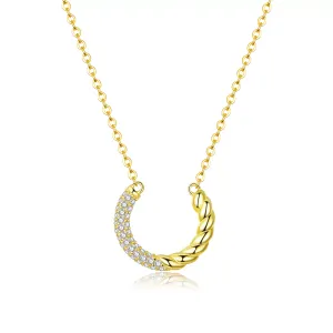 Colier din argint Golden Swirl