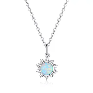 Colier din argint Opal Sun