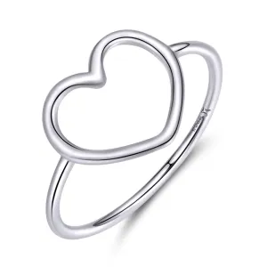 Inel din argint Big Simple Heart
