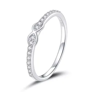 Inel din argint Crystal Infinite Band