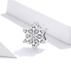 Talisman din argint Amazing Shiny Snowflake