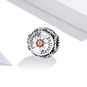 Talisman din argint Aquarius Zodiac Sun
