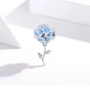 Talisman din argint Blue Bouquet