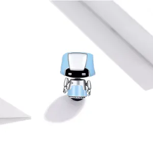 Talisman din argint Blue Robbot