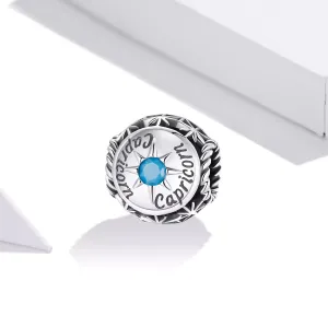 Talisman din argint Capricorn Zodiac Sun