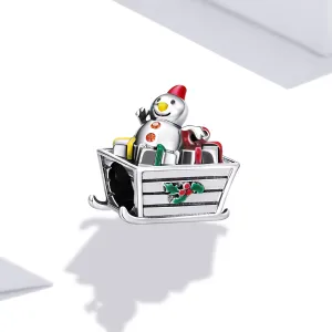 Talisman din argint Christmas Sleigh