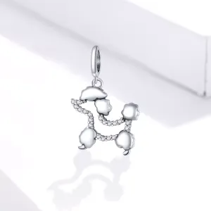 Talisman din argint Crysyal Poodle