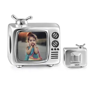 Talisman din argint Custom Photo TV