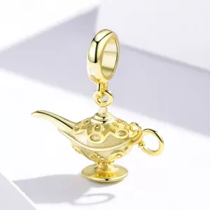 Talisman din argint Golden Aladdin Lamp