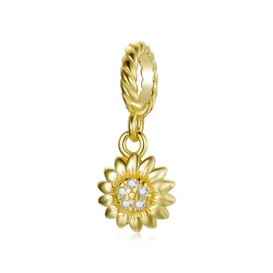 Talisman din argint Golden Little Flower