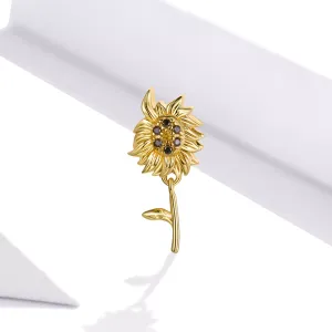 Talisman din argint Golden Sunflower