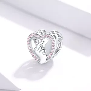 Talisman din argint Heart in Hand