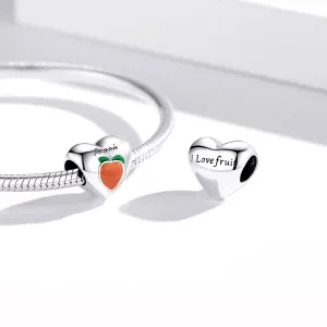 Talisman din argint I love Peach