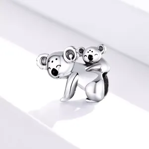 Talisman din argint Koala Family