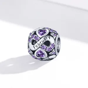 Talisman din argint Magic Stone for February