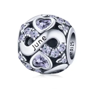 Talisman din argint Magic Stone for June