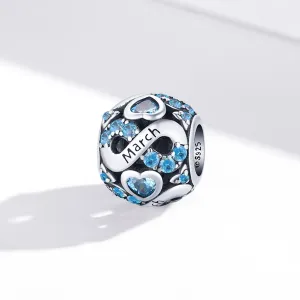 Talisman din argint Magic Stone for March