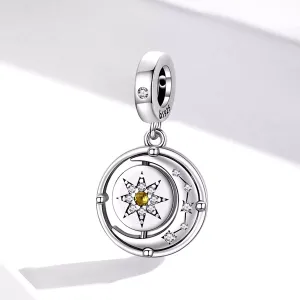 Talisman din argint Moon Star Pendant