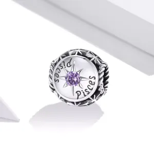 Talisman din argint Pisces Zodiac Sun