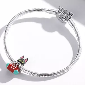 Talisman din argint Puppy Present
