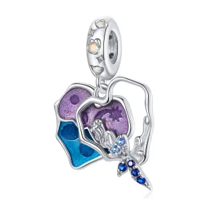 Talisman din argint  Purple Mermaid