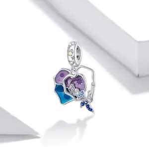 Talisman din argint  Purple Mermaid