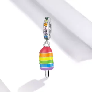 Talisman din argint Rainbow Icecream
