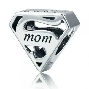 Talisman din argint Super Mom