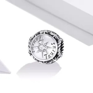 Talisman din argint Taurus Zodiac Sun