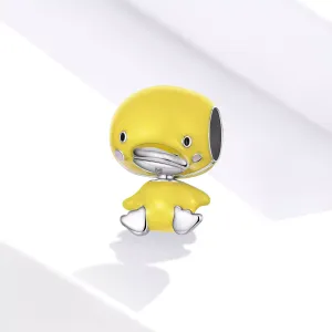 Talisman din argint Yellow Duck